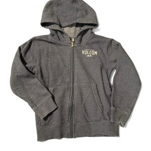 Volcom Kids Charcoal Zip-Up Hoodie